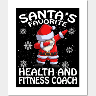 Santas Favorite Health And Fitness Coach Christmas Posters and Art